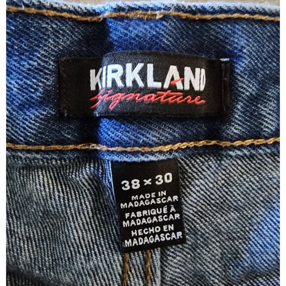 Kirkland Signature Mens Jeans 38x30 Blue Denim 100% Cotton - Picture 5 of 11